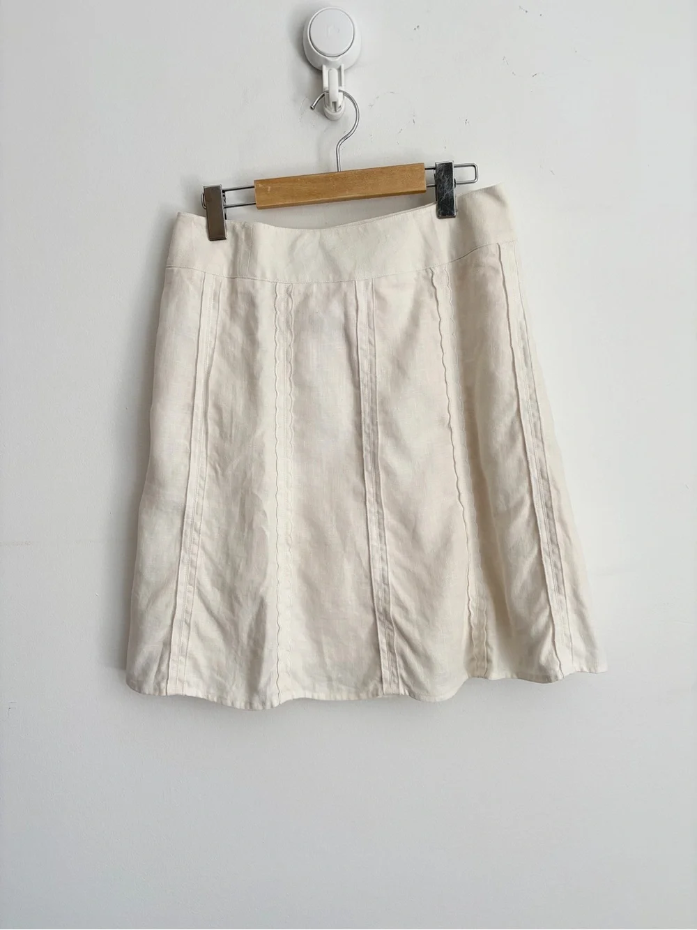 Ann Taylor Petites Linen Coastal Chic A-Line Skirt 6P - Picture 1 of 4